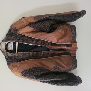 Brown and green jacket